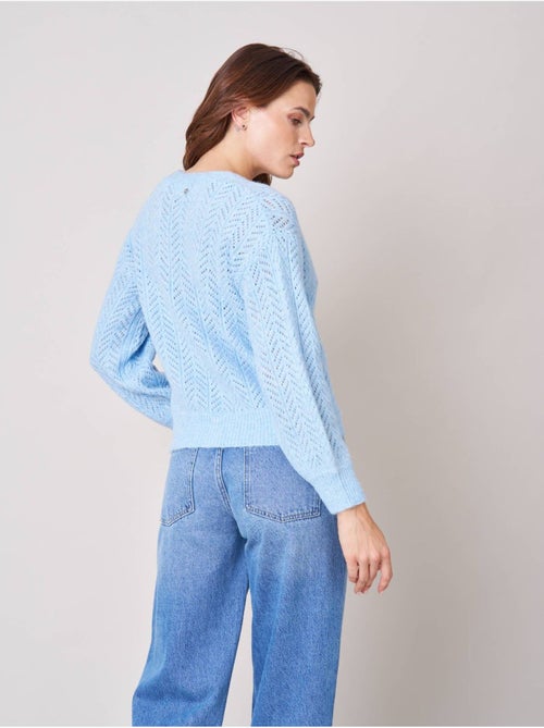 Gilet femme en maille ajourée 'Deeluxe' - Kiabi Gilet femme en maille ajourée 'Deeluxe' - Kiabi
