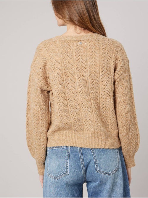 Gilet femme en maille ajourée 'Deeluxe' - Kiabi Gilet femme en maille ajourée 'Deeluxe' - Kiabi