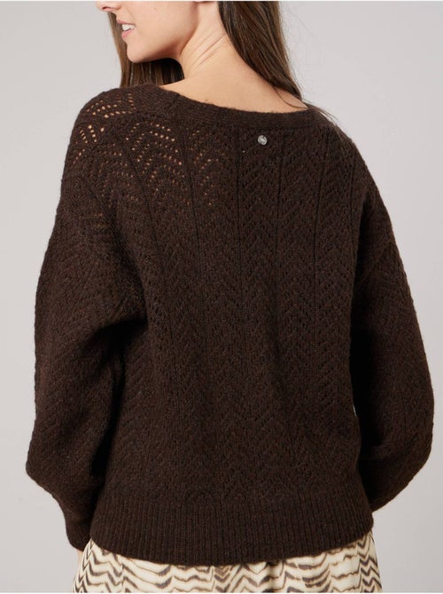 Gilet femme en maille ajourée 'deeluxe' - Kiabi Gilet femme en maille ajourée 'deeluxe' - Kiabi