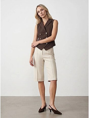 Gilet femme tissé à col châle dilvin