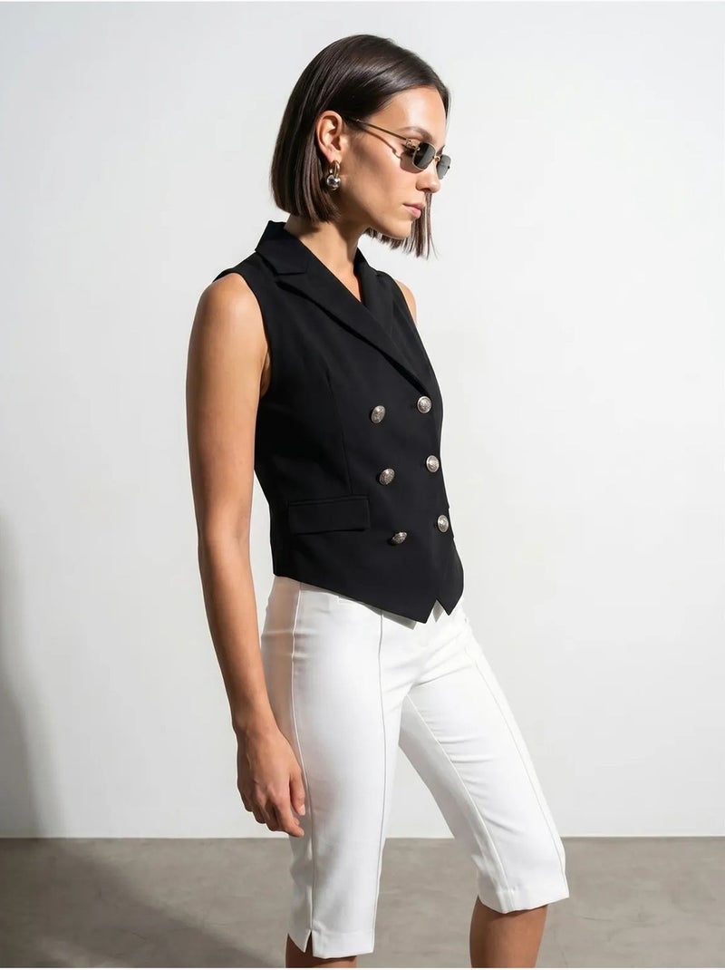 Gilet femme tissé à col châle dilvin Noir - Kiabi