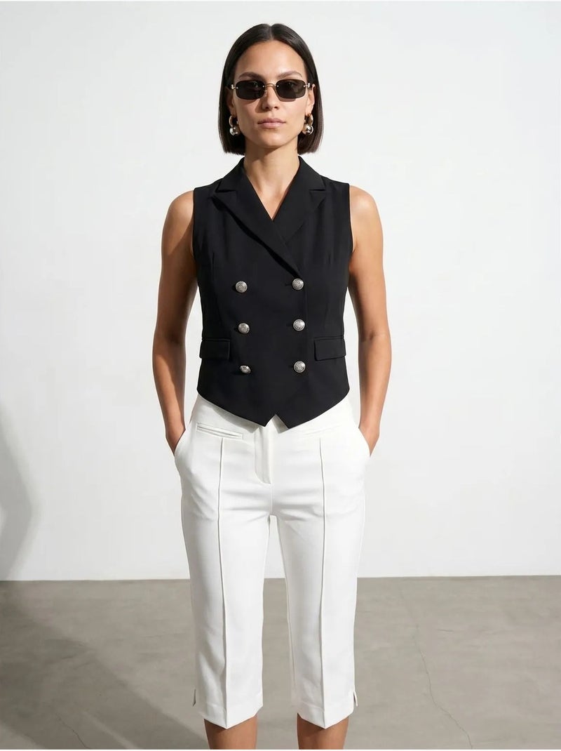 Gilet femme tissé à col châle dilvin Noir - Kiabi