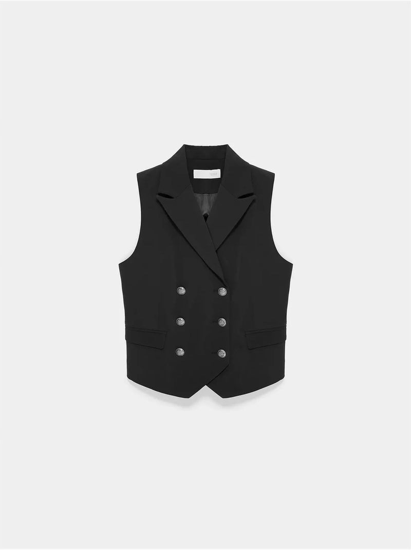 Gilet femme tissé à col châle dilvin Noir - Kiabi