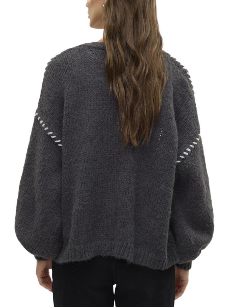 Gilet Femme Vero Moda Gris Argenté - Kiabi