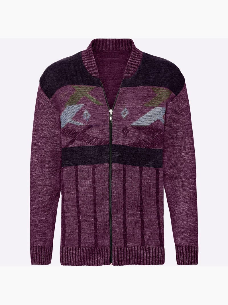 Gilet Fermeture à Glissière Pratique - Taille Standard - Moda Vilona Bordeaux - Kiabi