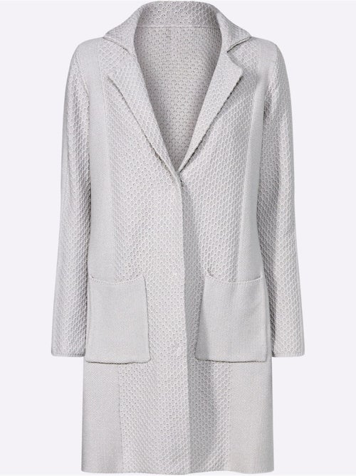 Gilet Fil Argenté Brillant Couleur Argenté - Taille Standard - Helline - Kiabi