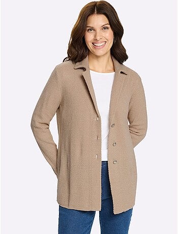 Gilet Fil Argenté Brillant Couleur Argenté - Taille Standard - Moda Vilona