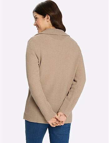 Gilet Fil Argenté Brillant Couleur Argenté - Taille Standard - Moda Vilona