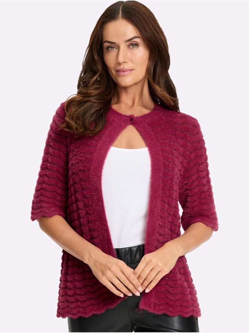 Gilet Fil Avec Paillettes Incrustées - Taille Standard - Helline Bordeaux - Kiabi
