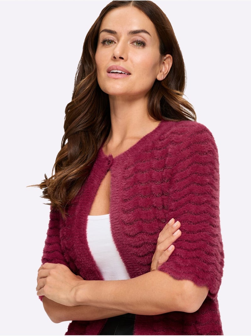 Gilet Fil Avec Paillettes Incrustées - Taille Standard - Helline Bordeaux - Kiabi