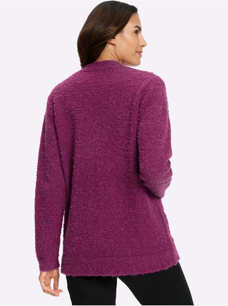 Gilet Fil Bouclé - Taille Standard - Witt Bruyère/Menthe - Kiabi