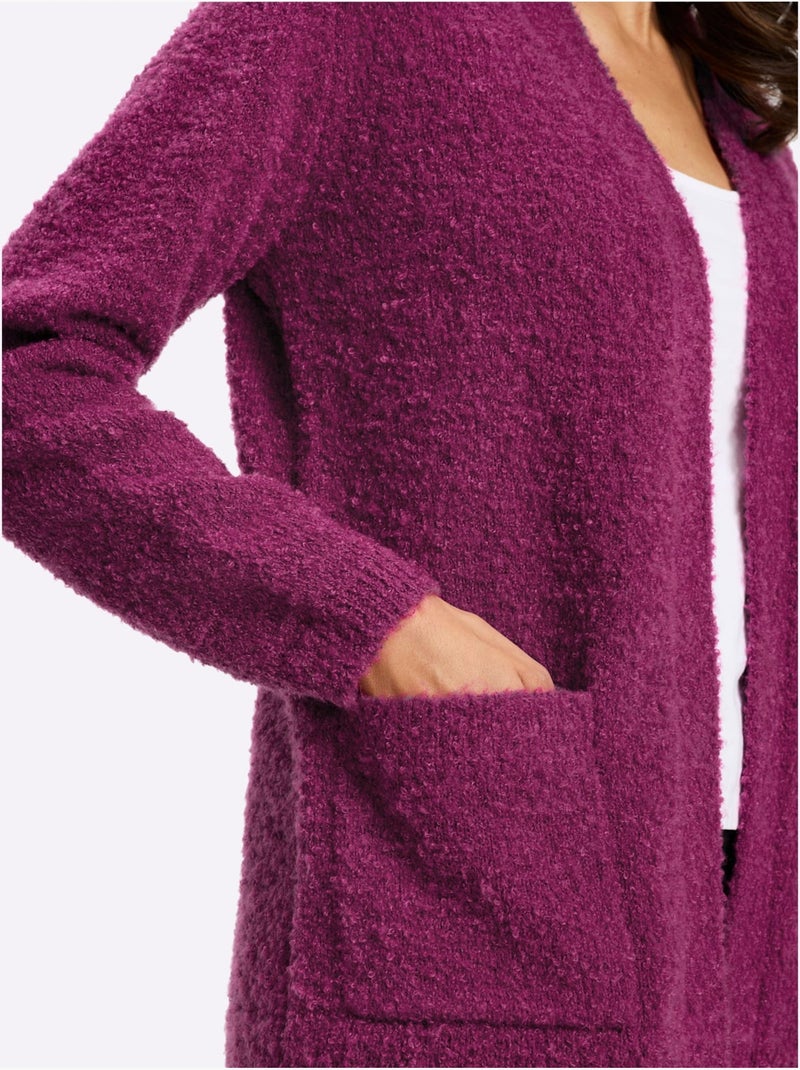 Gilet Fil Bouclé - Taille Standard - Witt Bruyère/Menthe - Kiabi