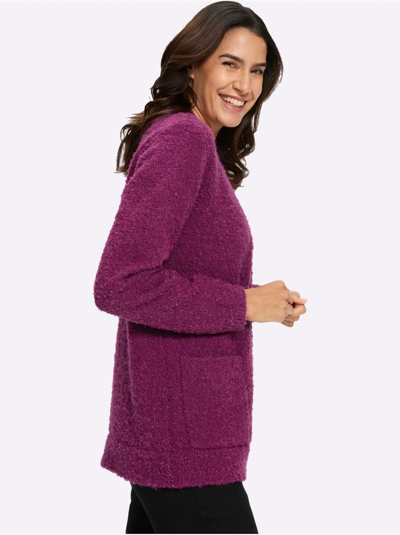 Gilet Fil Bouclé - Taille Standard - Witt Bruyère/Menthe - Kiabi
