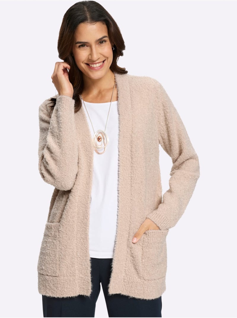Gilet Fil Bouclé - Taille Standard - Witt Marron clair - Kiabi