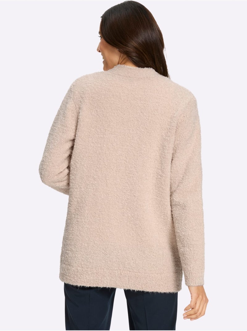 Gilet Fil Bouclé - Taille Standard - Witt Marron clair - Kiabi