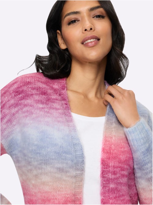 Gilet fil fantaisie doux - taille standard - moda vilona - Kiabi Gilet fil fantaisie doux - taille standard - moda vilona - Kiabi