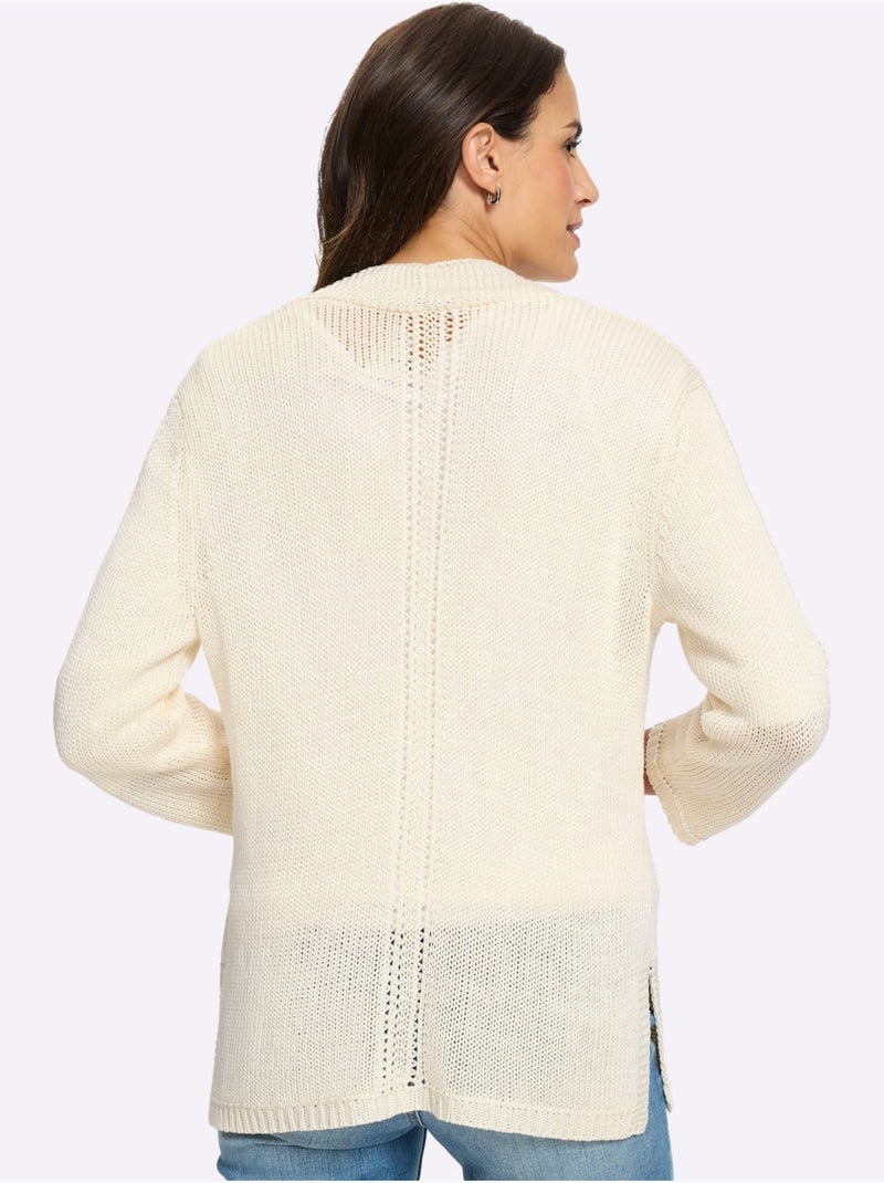 Gilet Fil Fantaisie Facile D'entretien - Taille Standard - Witt Ivoire - Kiabi
