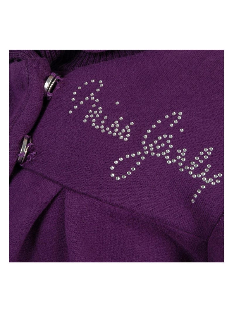 Gilet fille FAROU - MISS GIRLY Violet - Kiabi