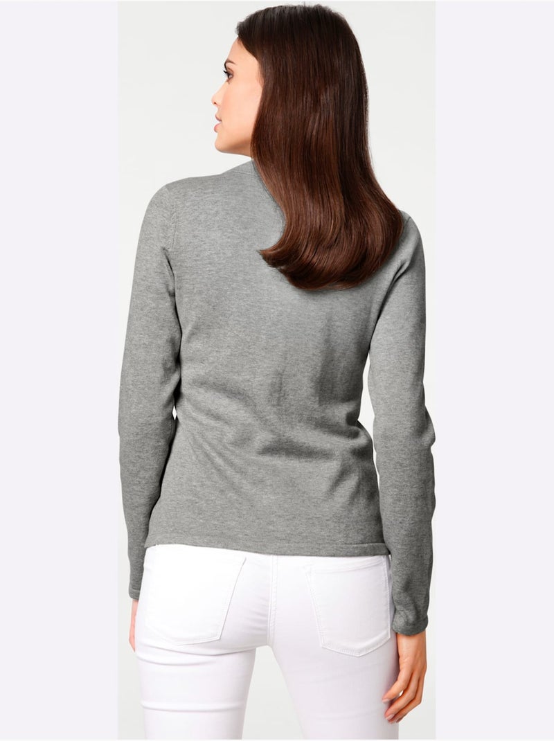 Gilet Fin - Taille Standard - Helline Gris chiné - Kiabi
