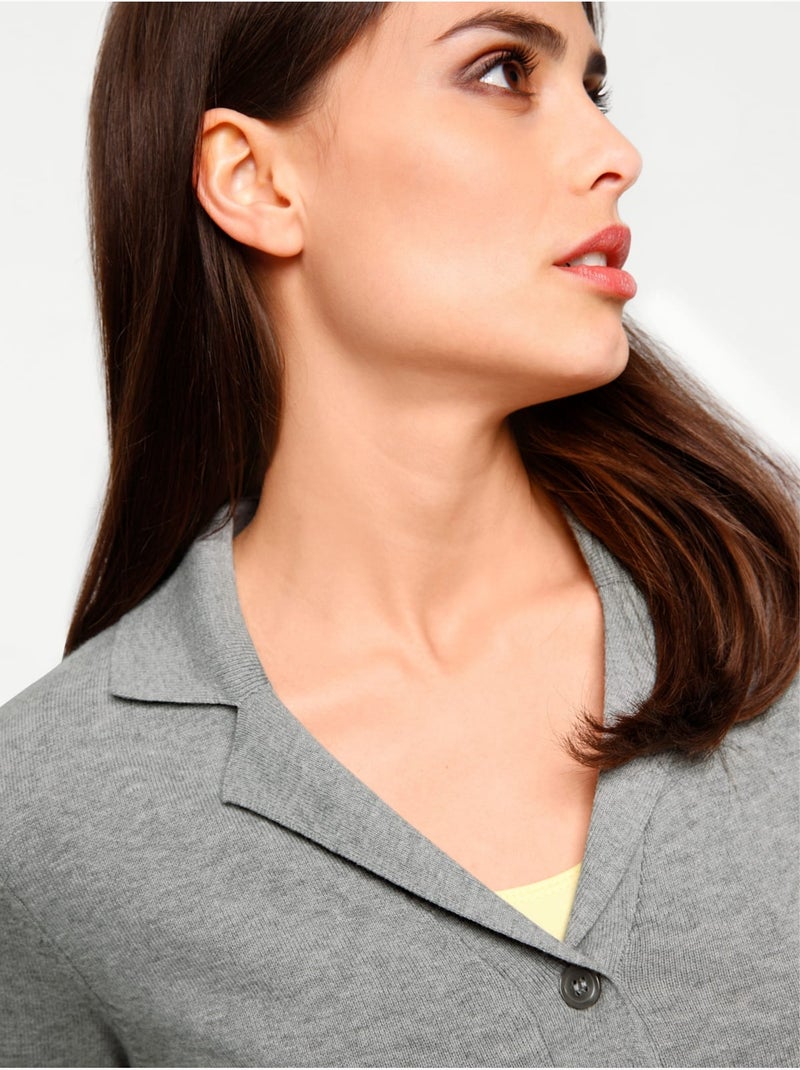Gilet Fin - Taille Standard - Helline Gris chiné - Kiabi