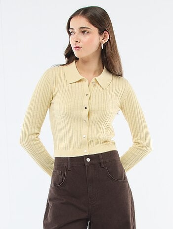 Gilet fin à col polo