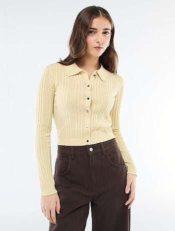 Gilet fin à col polo