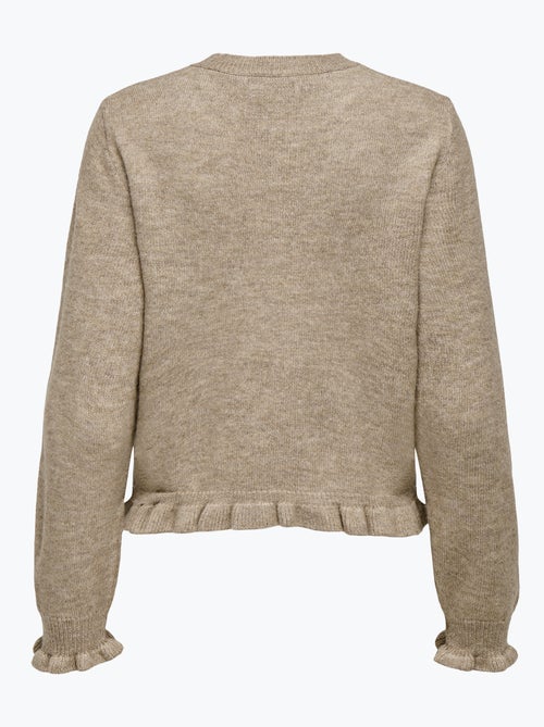 Gilet fin à frisette fantaisie 'JDY' - Kiabi