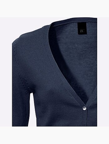 Gilet fin boutons imitation nacre - taille standard - helline