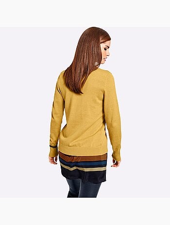 Gilet fin boutons imitation nacre - taille standard - helline