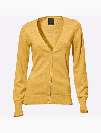 Gilet fin boutons imitation nacre - taille standard - helline