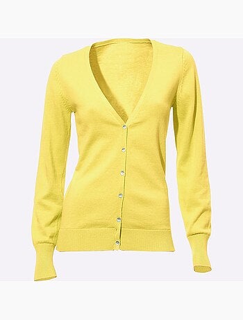 Gilet fin boutons imitation nacre - taille standard - helline