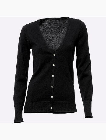 Gilet fin boutons imitation nacre - taille standard - helline