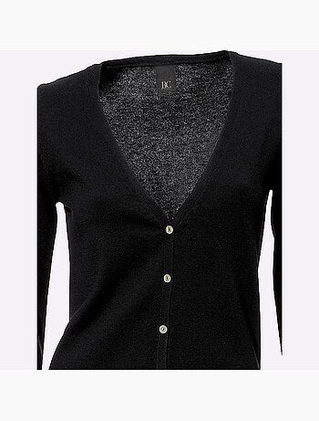 Gilet fin boutons imitation nacre - taille standard - helline