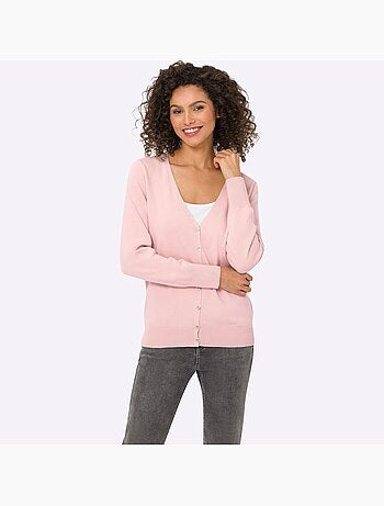 Gilet fin boutons imitation nacre - taille standard - helline