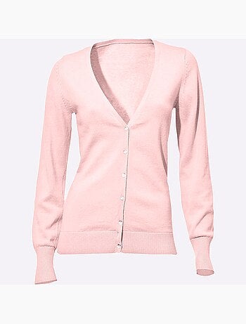 Gilet fin boutons imitation nacre - taille standard - helline