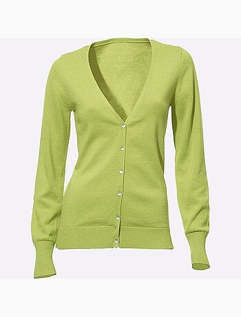 Gilet fin boutons imitation nacre - taille standard - helline