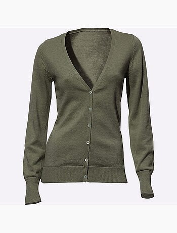Gilet fin boutons imitation nacre - taille standard - helline