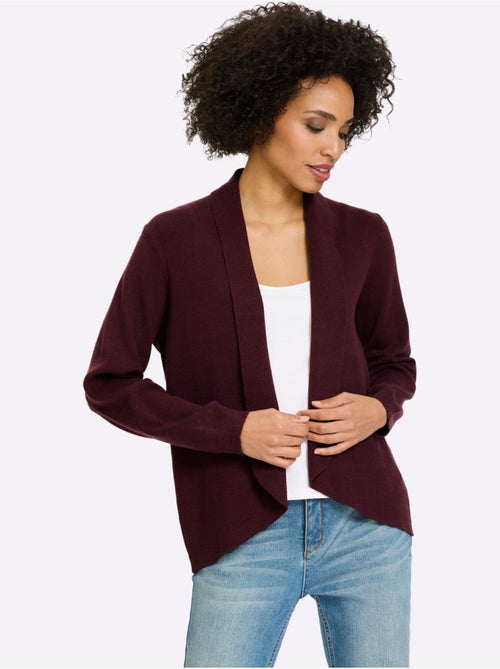 Gilet Fin Col Châle Mode - Taille Standard - Helline - Kiabi