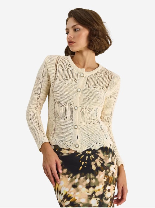 Gilet fin en maille luci avec fermeture à boutons lucci - Kiabi Gilet fin en maille luci avec fermeture à boutons lucci - Kiabi