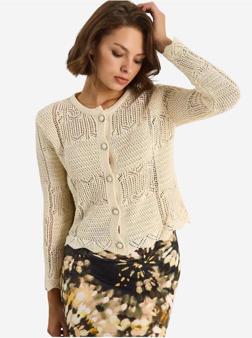 Gilet fin en maille luci avec fermeture à boutons lucci - Kiabi Gilet fin en maille luci avec fermeture à boutons lucci - Kiabi