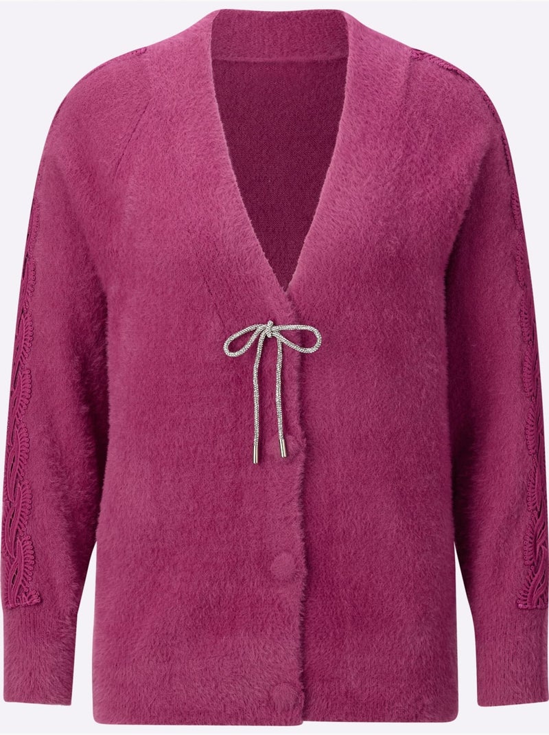 Gilet Fin Encolure En V Dégagée - Taille Standard - Helline Bruyère/Menthe - Kiabi