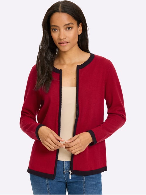 Gilet Fin Finitions Contrastées - Taille Standard - Helline - Kiabi Gilet Fin Finitions Contrastées - Taille Standard - Helline - Kiabi