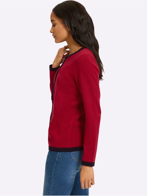 Gilet Fin Finitions Contrastées - Taille Standard - Helline - Kiabi Gilet Fin Finitions Contrastées - Taille Standard - Helline - Kiabi