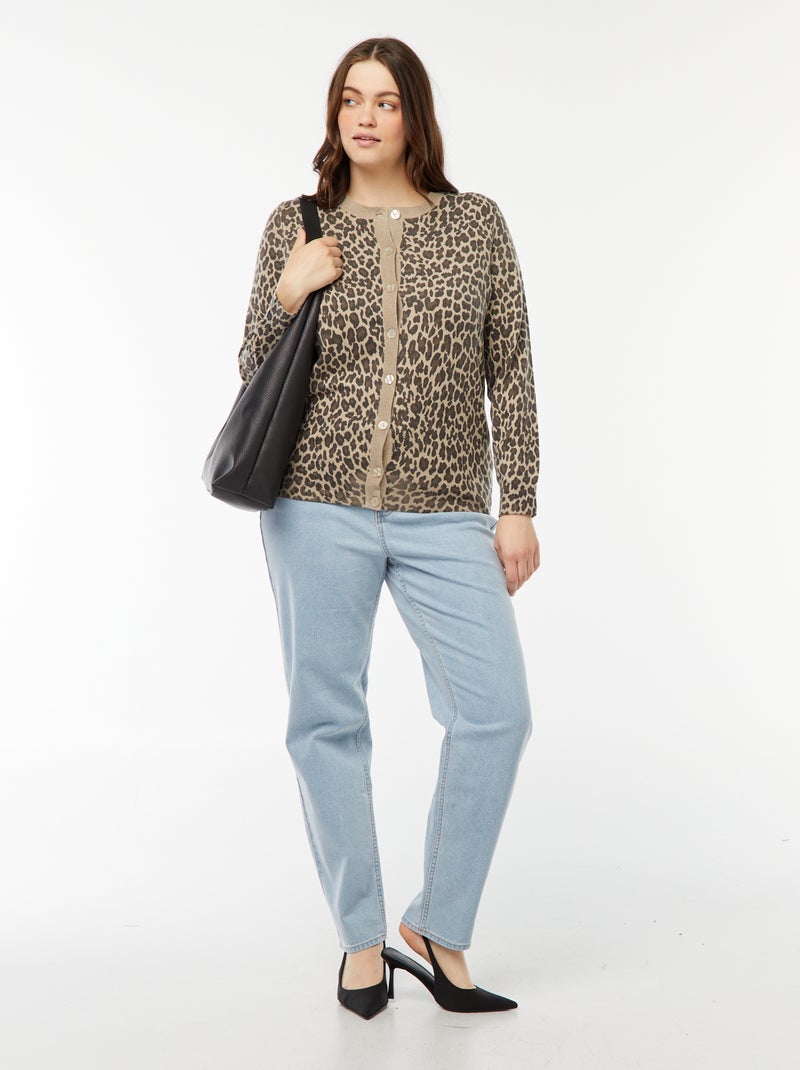 Gilet fin imprimé léopard Léopard - Kiabi