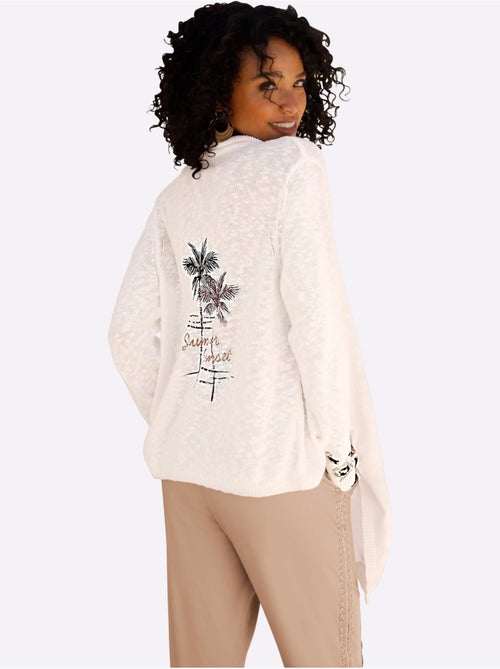 Gilet Fin Imprimé Plaqué Au Dos - Taille Standard - Helline - Kiabi