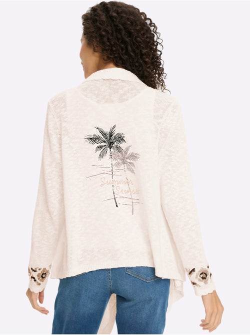 Gilet Fin Imprimé Plaqué Au Dos - Taille Standard - Helline - Kiabi