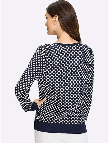 Gilet Fin Motif à Pois Tendance - Taille Standard - Helline