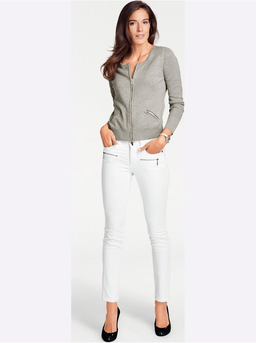 Gilet Fin Motif Tricot Ajouré Tendance - Taille Standard - helline - Kiabi