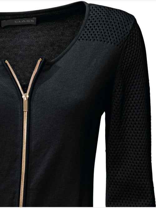 Gilet Fin Motif Tricot Ajouré Tendance - Taille Standard - helline - Kiabi