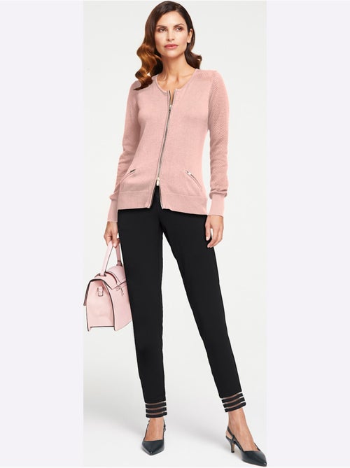 Gilet Fin Motif Tricot Ajouré Tendance - Taille Standard - helline - Kiabi